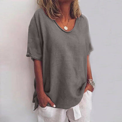 Soft versatile relaxed top for women | CALLIE -1