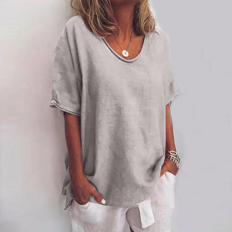 Soft versatile relaxed top for women | CALLIE -2