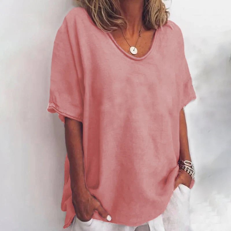 Soft versatile relaxed top for women | CALLIE -5