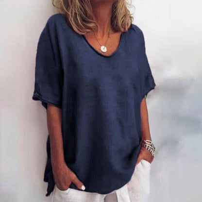 Soft versatile relaxed top for women | CALLIE -7