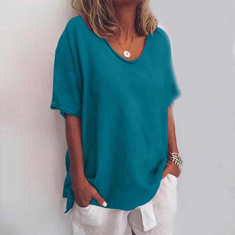 Soft versatile relaxed top for women | CALLIE -8
