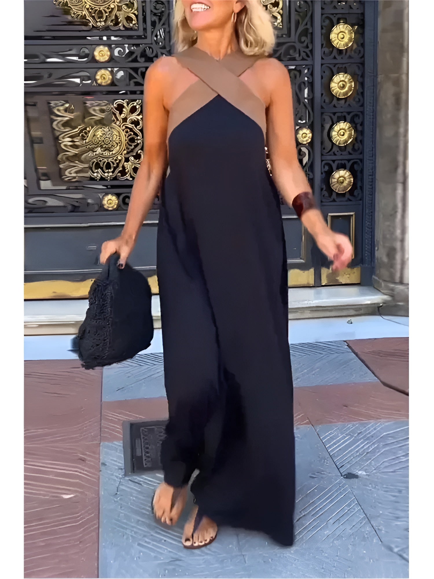 Elegant flowy everyday dress for women | Miranda -1