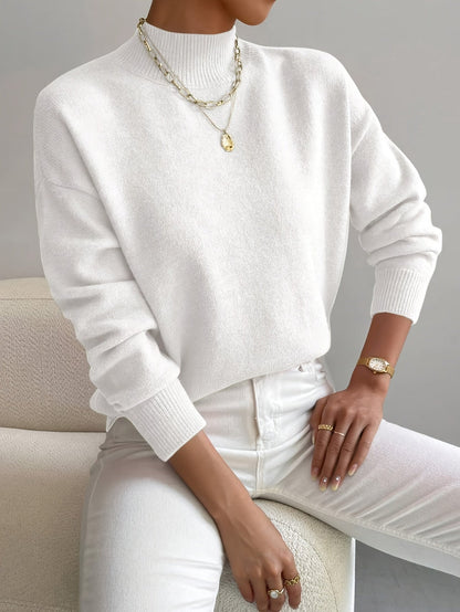 Classic relaxed knit jumper for women | Seraphine -2
