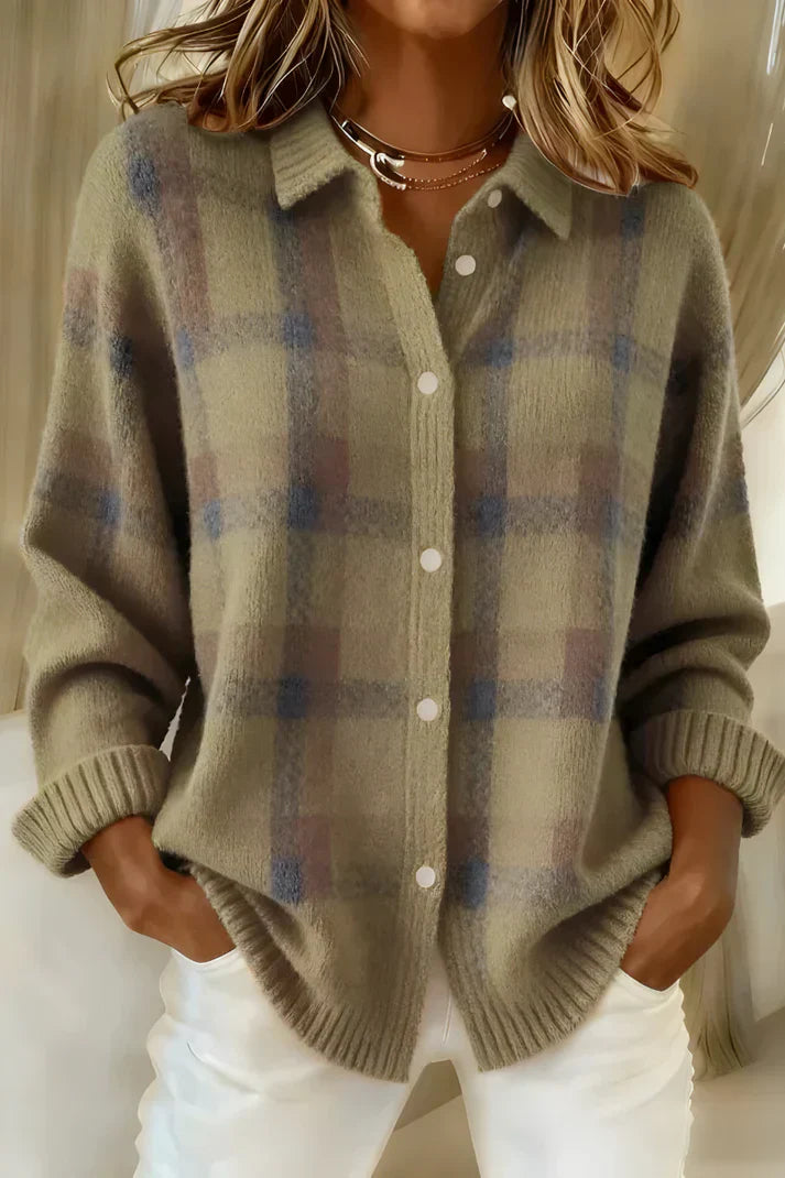 Classic cosy knit cardigan for women | Denise -4