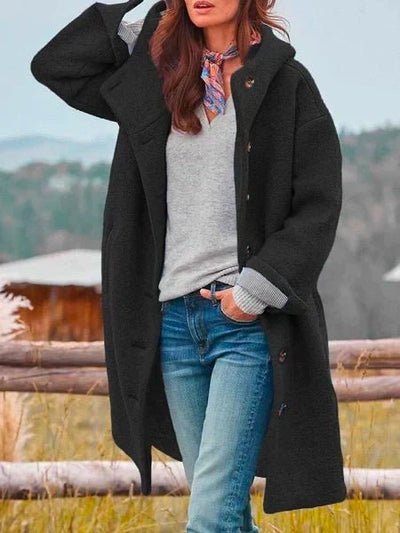 Classic elegant warm coat for women | Sinikka -6
