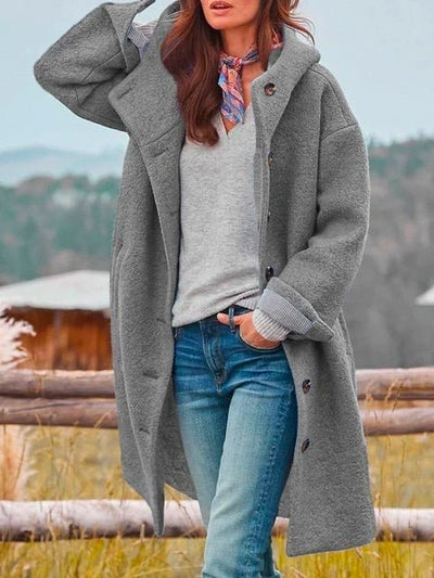 Classic elegant warm coat for women | Sinikka -7