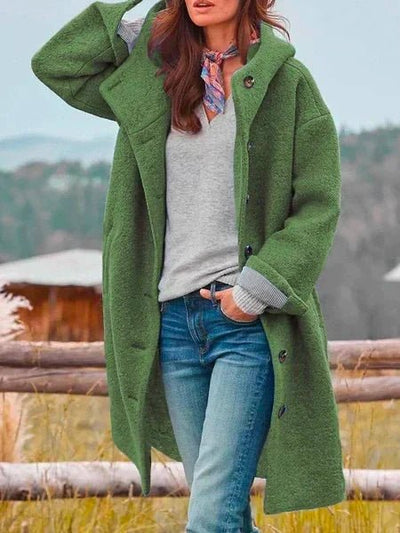 Classic elegant warm coat for women | Sinikka -4