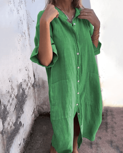 Flowy everyday relaxed dress for women | Natalie -6