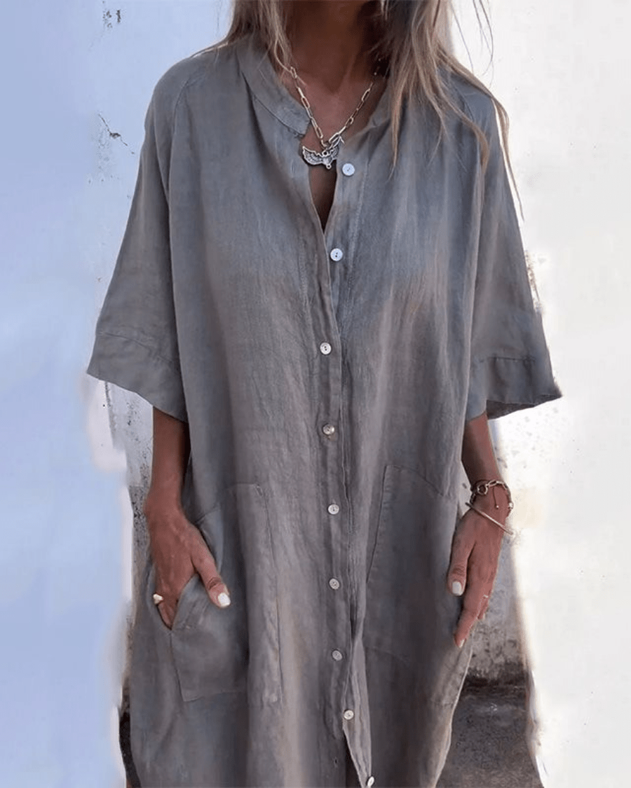 Flowy everyday relaxed dress for women | Natalie -1