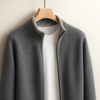 Classic soft ribbed cardigan for men | Alessio -5