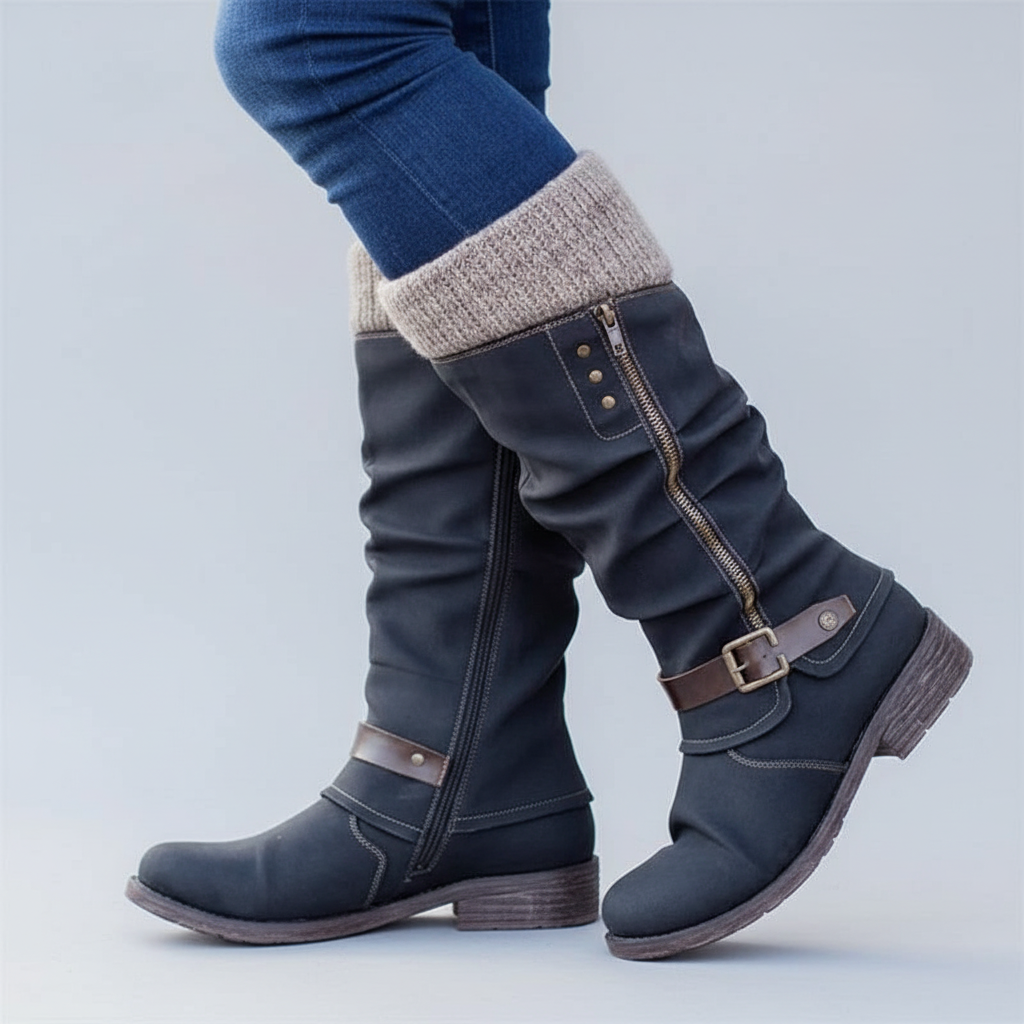 Heritage rugged leather boots for women | Bonnie -2
