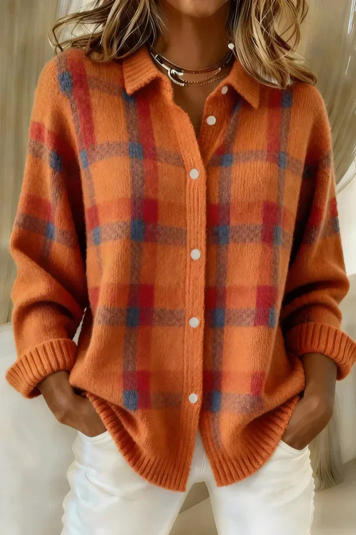 Classic cosy knit cardigan for women | Denise -6