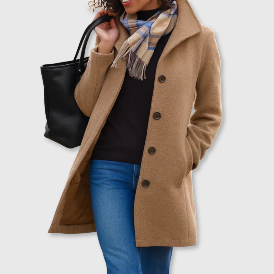 Classic elegant warm coat for women | Lauren -1