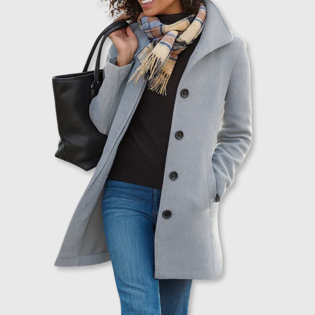 Classic elegant warm coat for women | Lauren -2