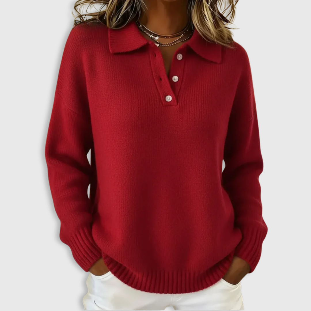 Soft knit ribbed jumper for women | Nova -1