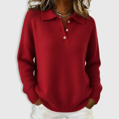 Soft knit ribbed jumper for women | Nova -1