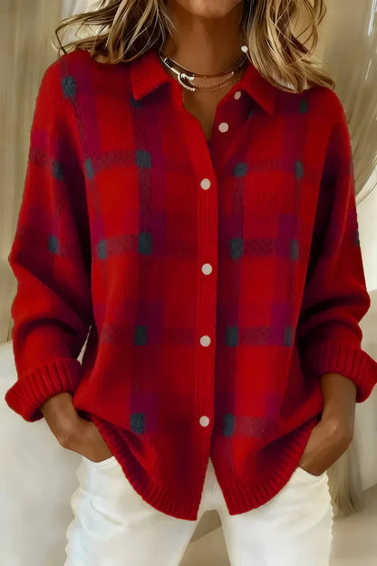 Classic cosy knit cardigan for women | Denise -2