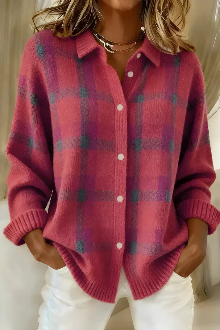 Classic cosy knit cardigan for women | Denise -5