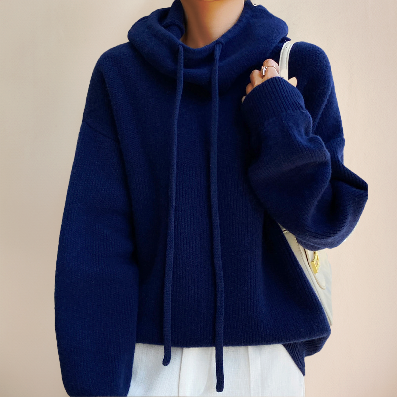 Classic relaxed knit jumper for women | Ysella -8