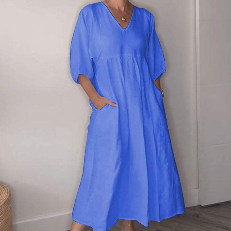 Flowy everyday relaxed dress for women | Wylla -4