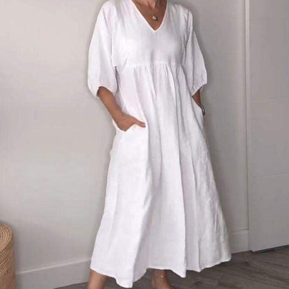 Flowy everyday relaxed dress for women | Wylla -2