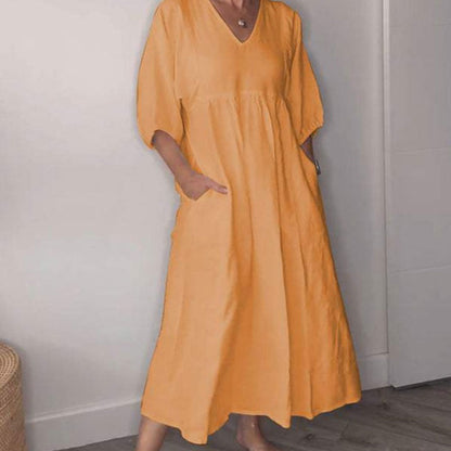 Flowy everyday relaxed dress for women | Wylla -5