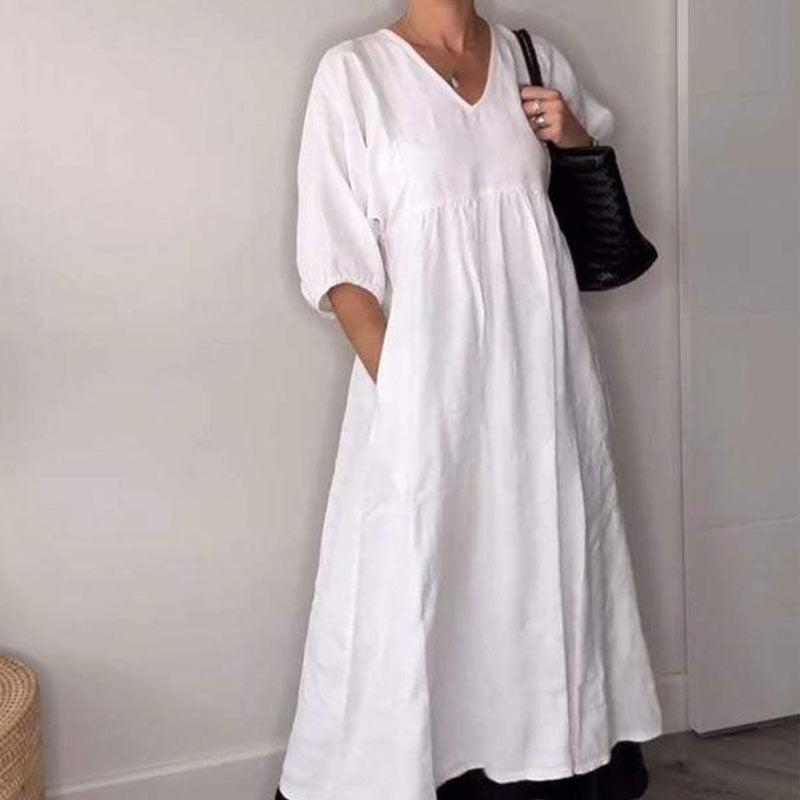 Flowy everyday relaxed dress for women | Wylla -1