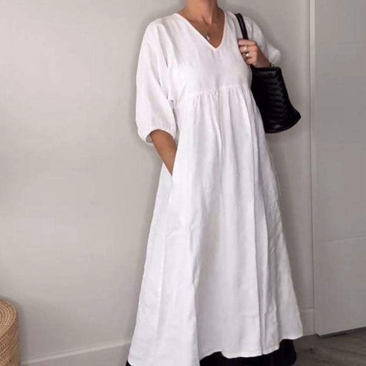 Flowy everyday relaxed dress for women | Wylla -1