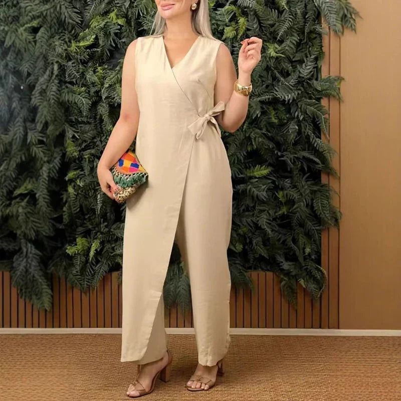 Classic elegant flowy jumpsuit for women | Rosamund -2
