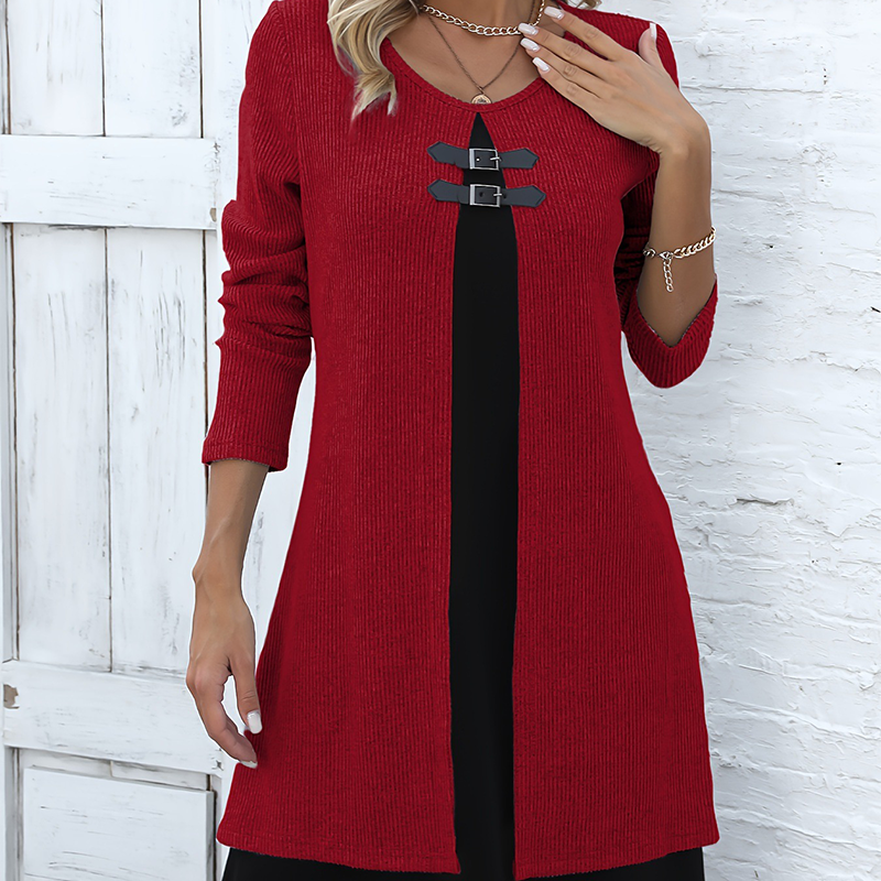 Classic flowy everyday dress for women -2