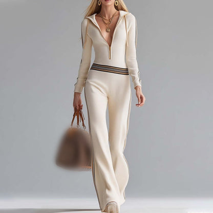 Classic feminine flowy jumpsuit for women -1