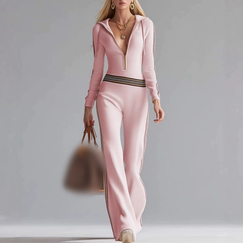 Classic feminine flowy jumpsuit for women -3