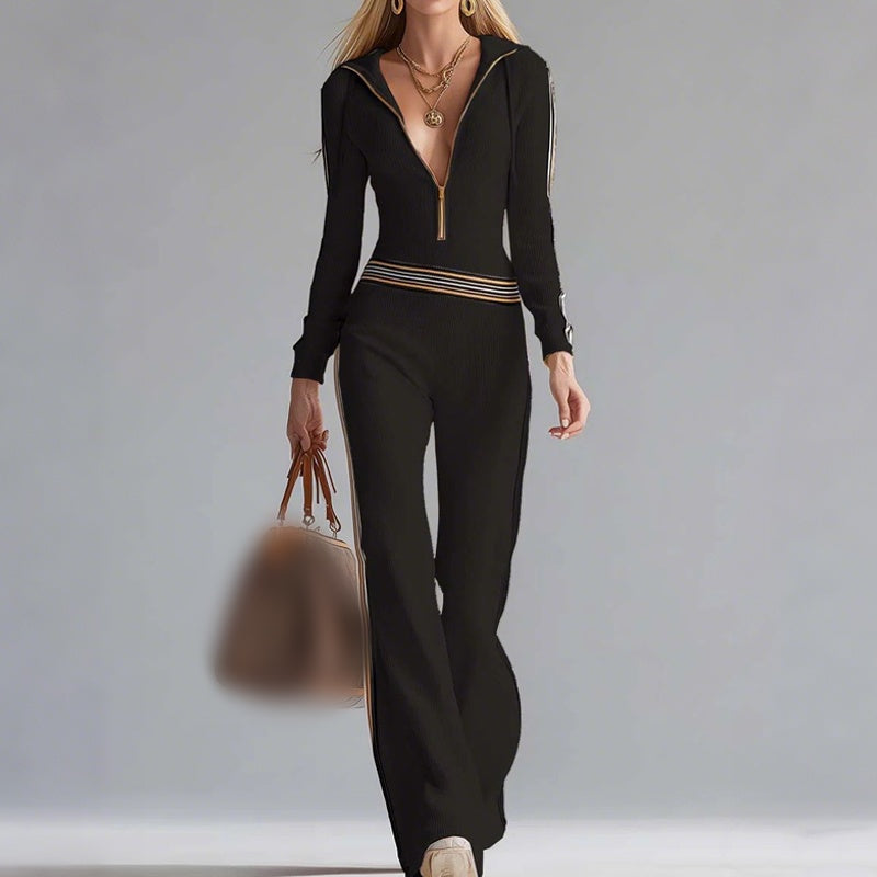 Classic feminine flowy jumpsuit for women -2