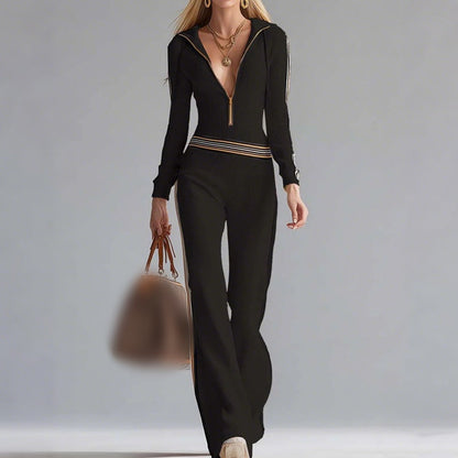 Classic feminine flowy jumpsuit for women -2