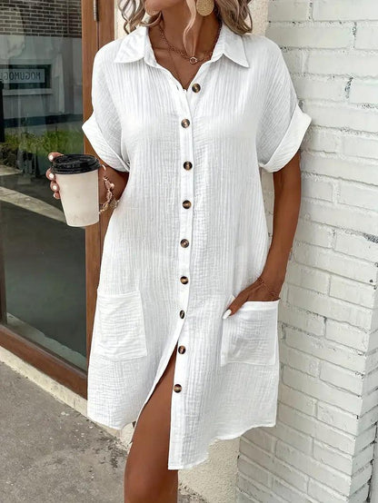 Classic everyday relaxed dress for women | Sharon -5