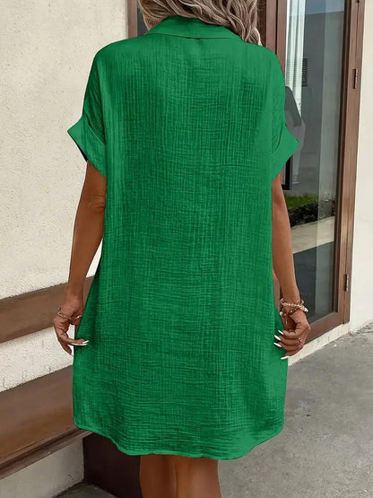 Classic everyday relaxed dress for women | Sharon -13