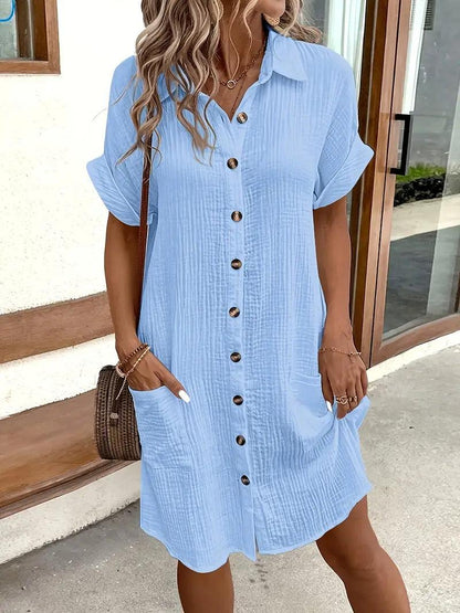 Classic everyday relaxed dress for women | Sharon -22