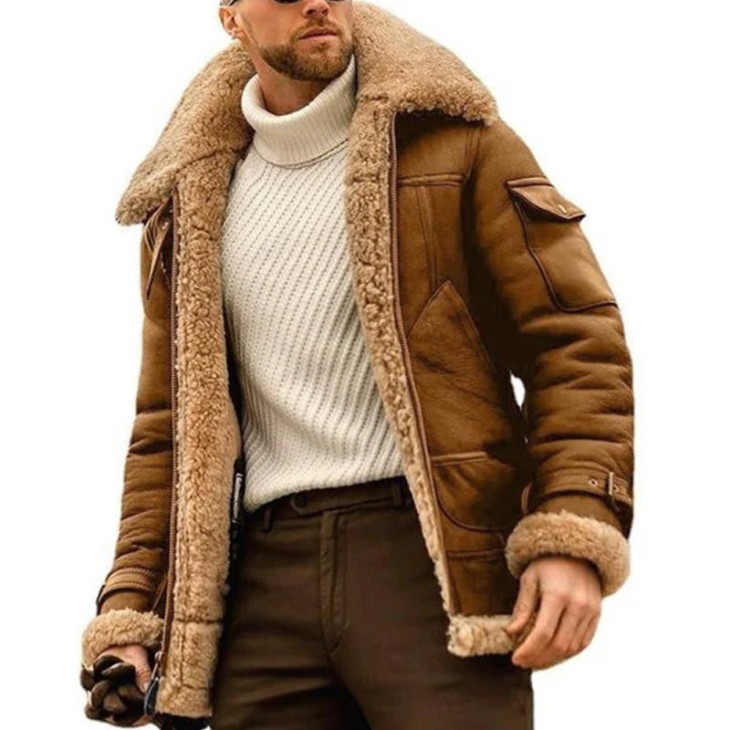Classic warm tailored coat for men -1