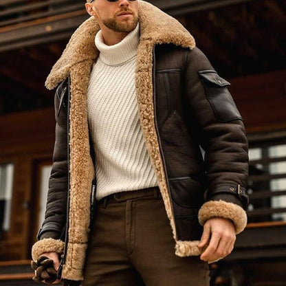 Classic warm tailored coat for men -3