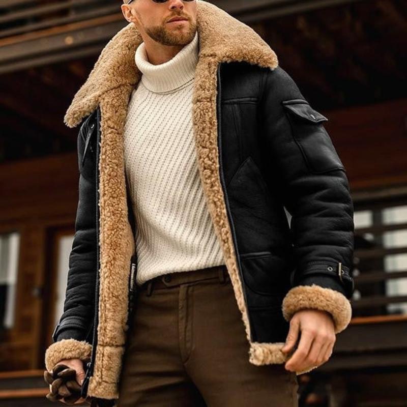 Classic warm tailored coat for men -4