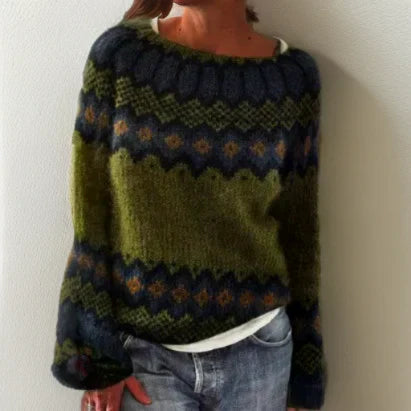 Classic knit ribbed jumper for women | Silvia -1