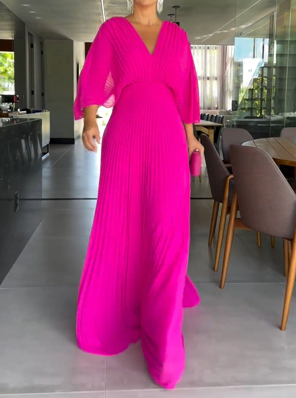 Elegant flowy everyday maxi dress for women | RIA -3