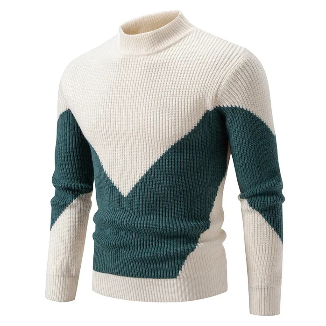 Classic knit ribbed jumper for men | Ashcombe -8
