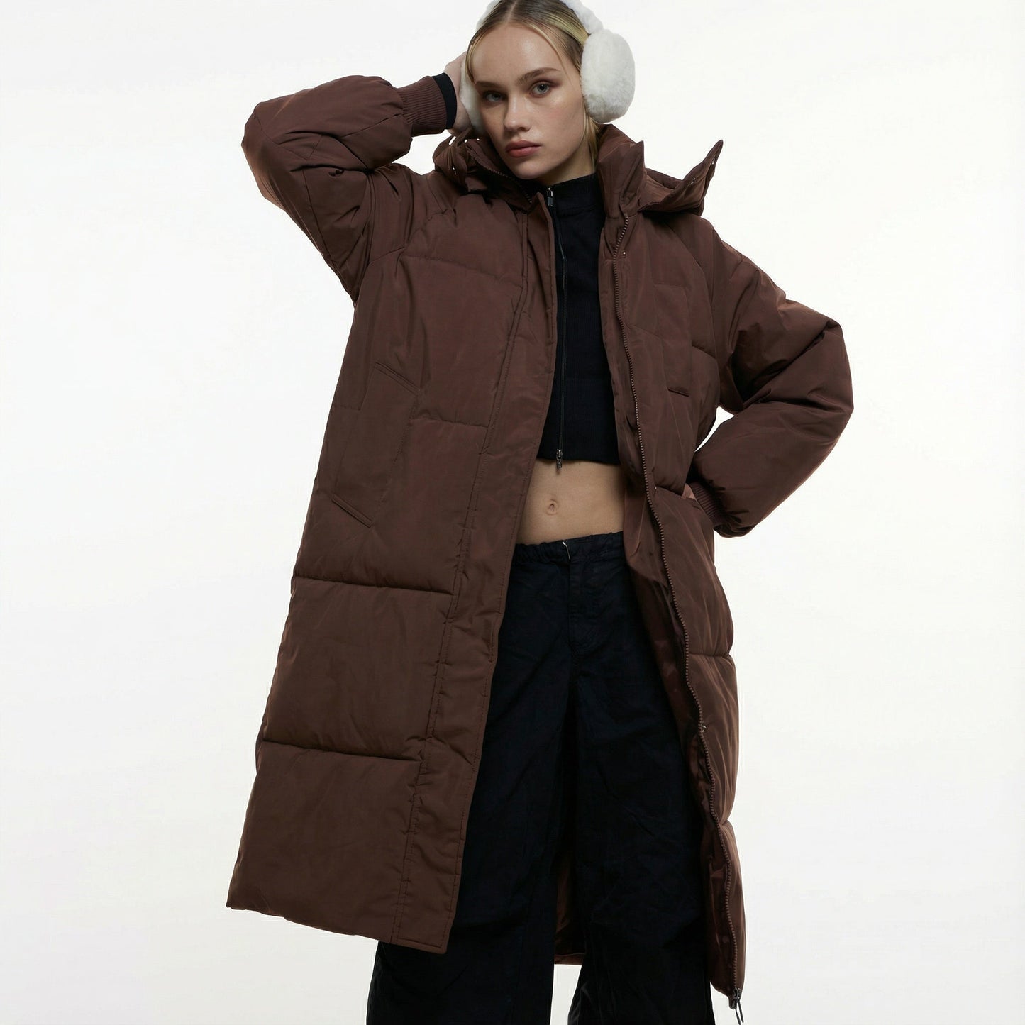 Warm lightweight insulated puffer jacket for women | Gigaty -4