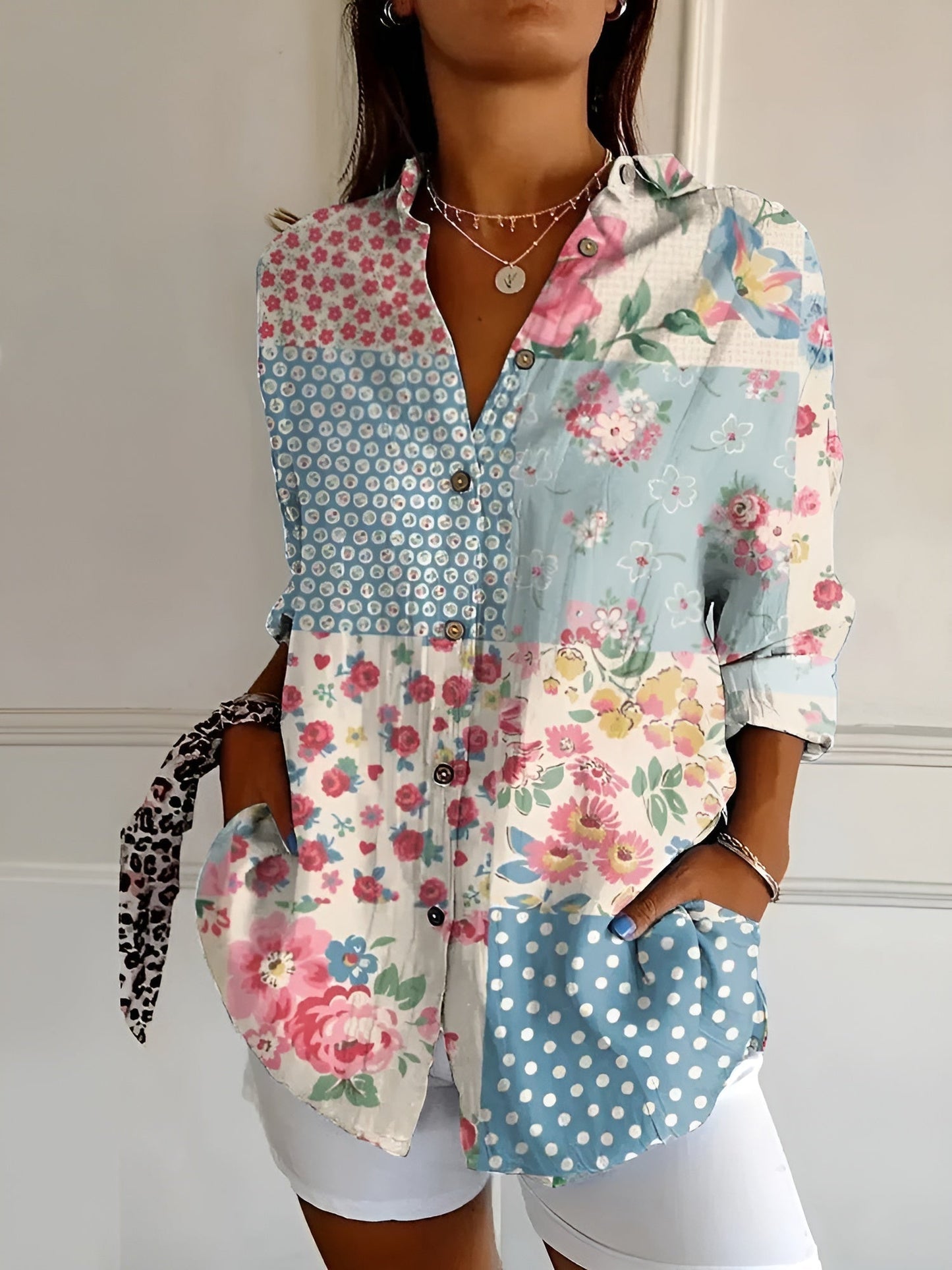 Classic everyday casual shirt for women | Roseline -15