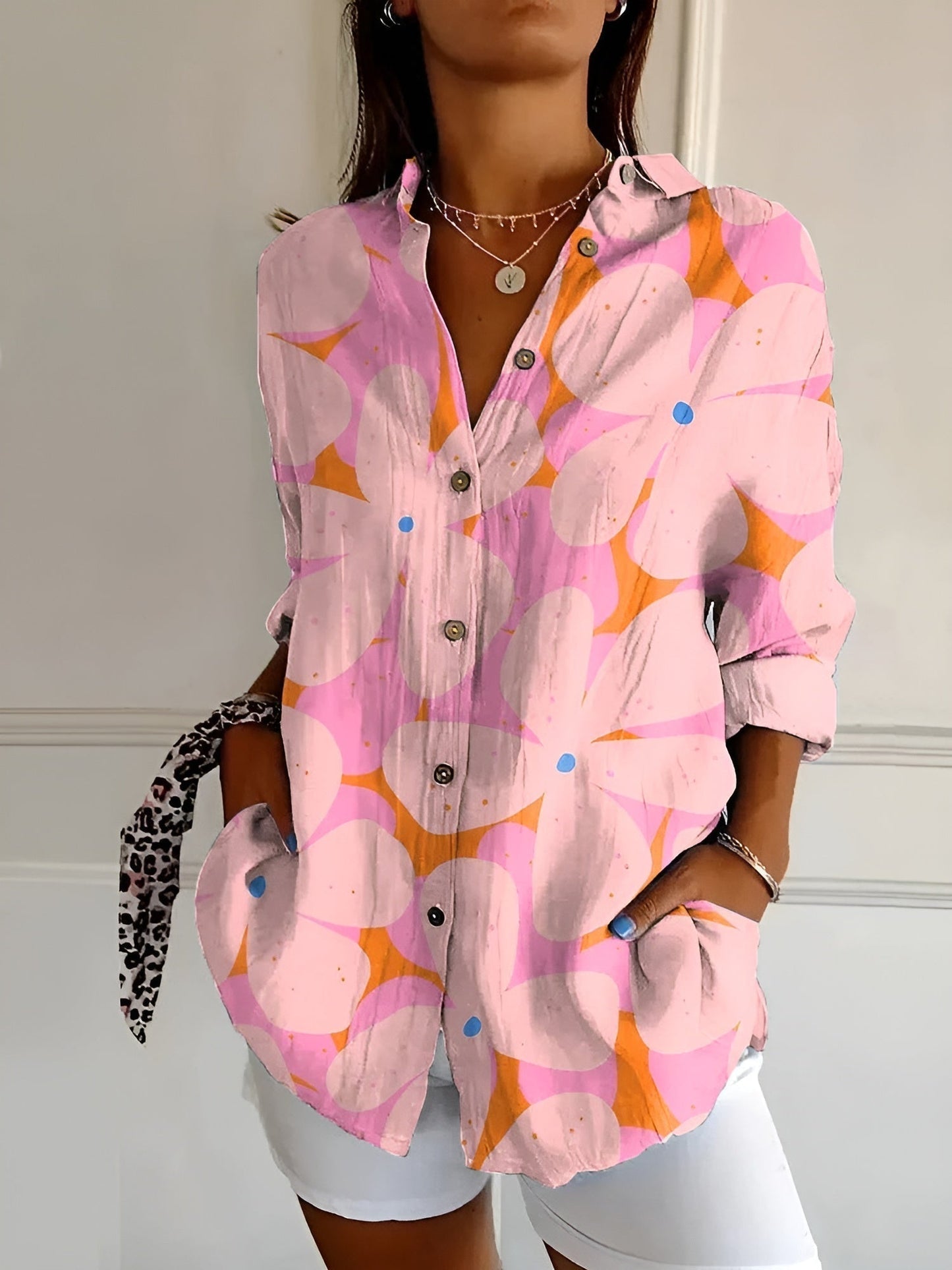 Classic everyday casual shirt for women | Roseline -9