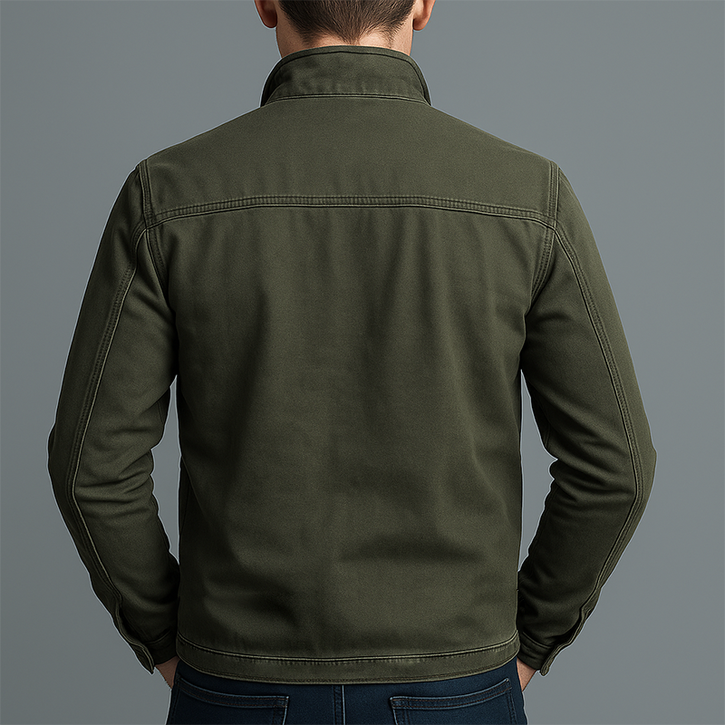 Refined lightweight relaxed jacket for men | Denvera -3